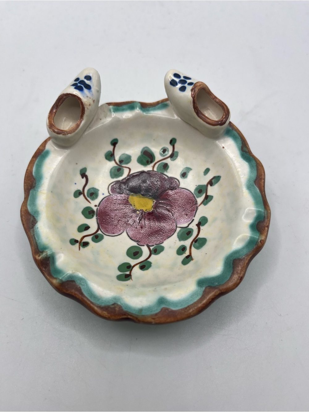 Vintage Viola Holland Hand Crafted Trinket Dish